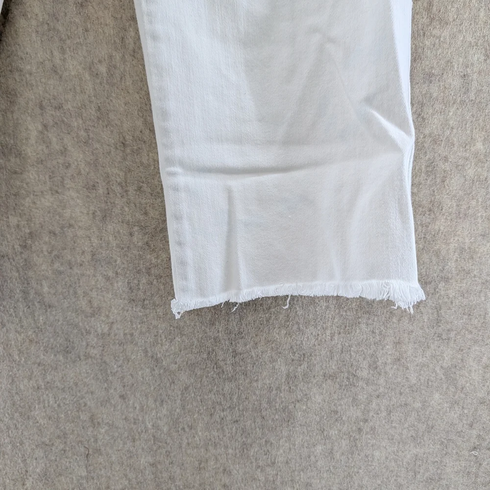 Judy Blue Crop Wide Jeans Whote High Waisted, 15/32 - Picture 3 of 5